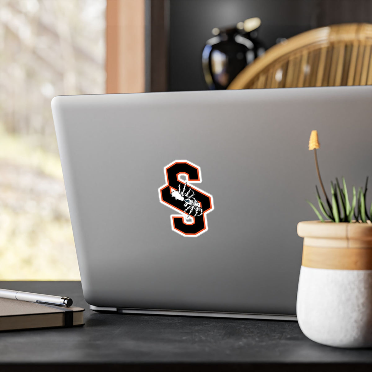 Copy of Skull 'S' Kiss-Cut Vinyl Decal — Gothic Letter Sticker for Laptops, Cars & Windows