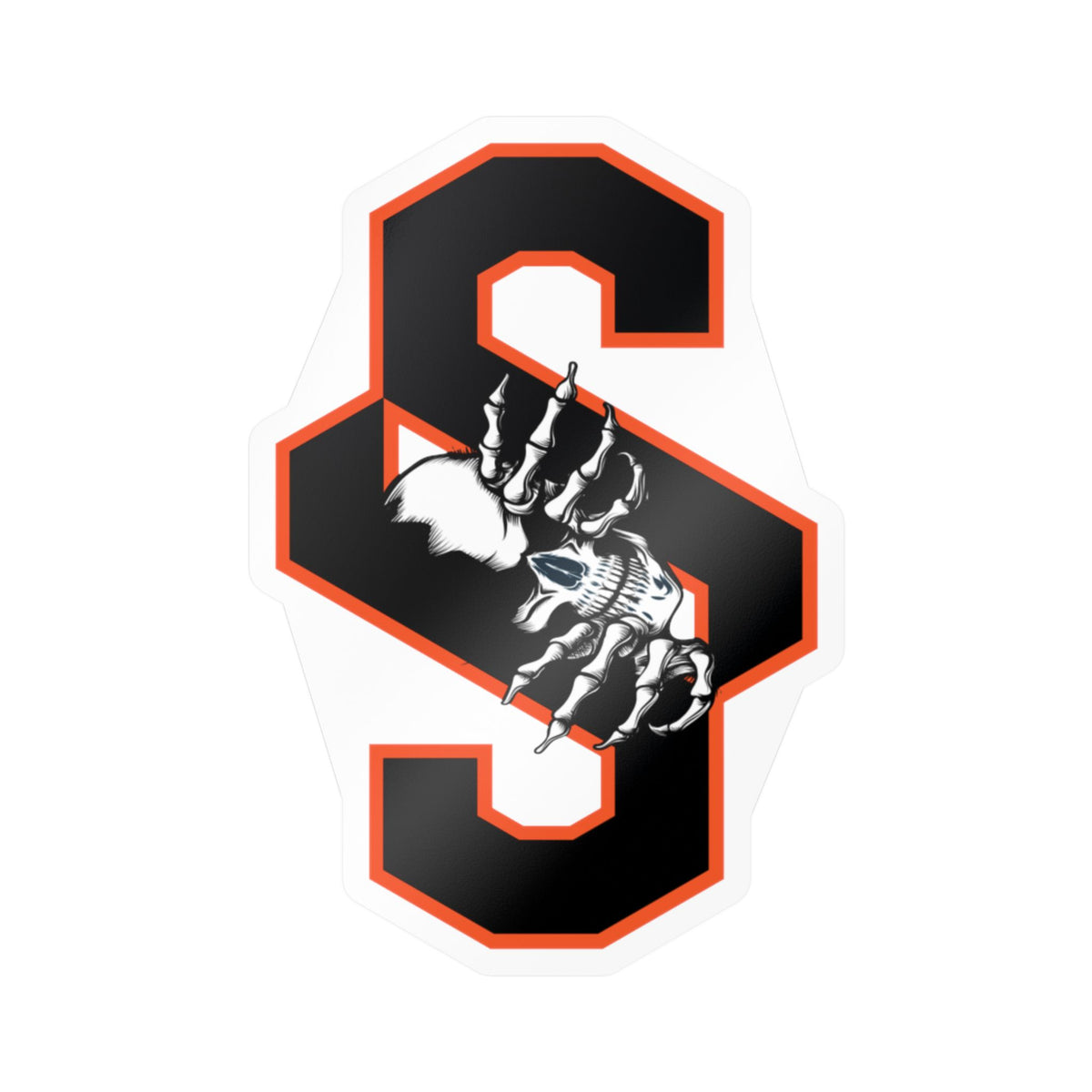 Copy of Skull 'S' Kiss-Cut Vinyl Decal — Gothic Letter Sticker for Laptops, Cars & Windows