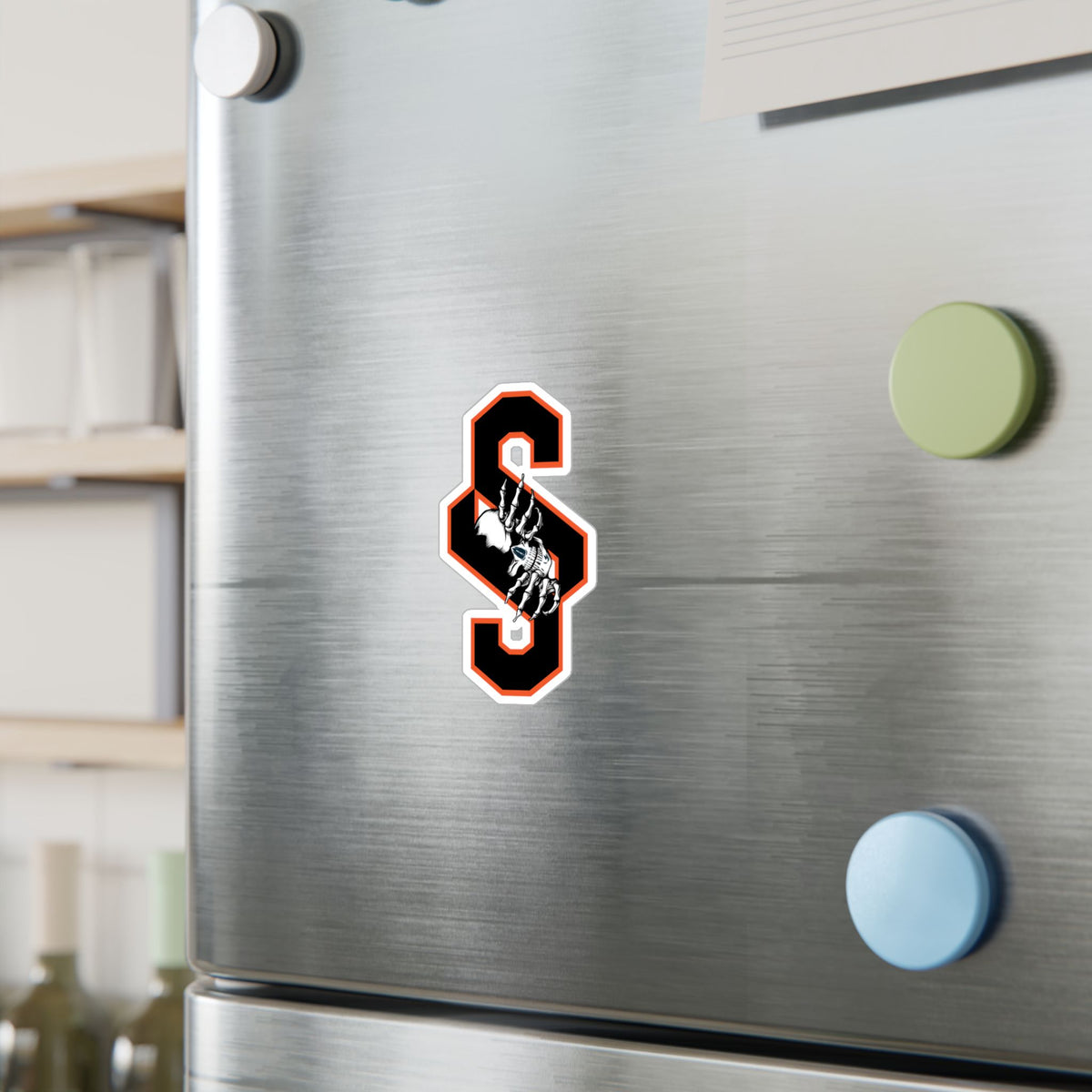 Copy of Skull 'S' Kiss-Cut Vinyl Decal — Gothic Letter Sticker for Laptops, Cars & Windows