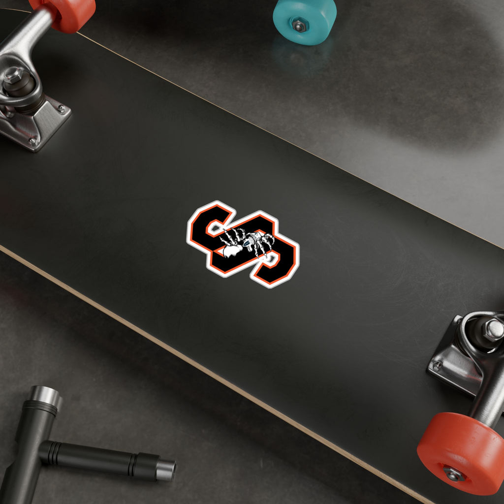 Copy of Skull 'S' Kiss-Cut Vinyl Decal — Gothic Letter Sticker for Laptops, Cars & Windows