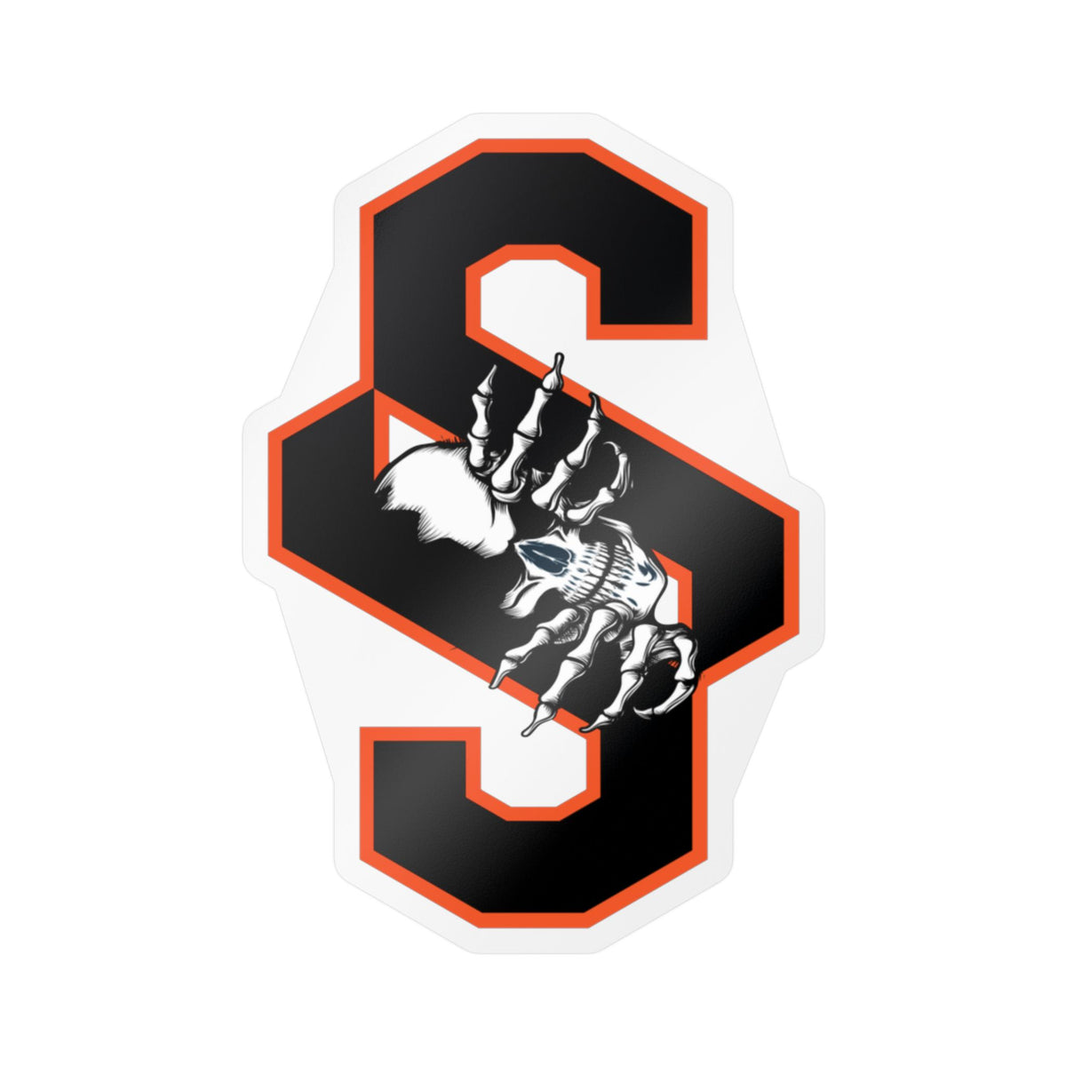 Copy of Skull 'S' Kiss-Cut Vinyl Decal — Gothic Letter Sticker for Laptops, Cars & Windows